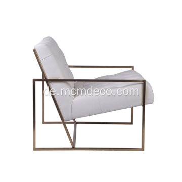 Moderner Indoor Lounge Chair mit vergoldetem Gestell